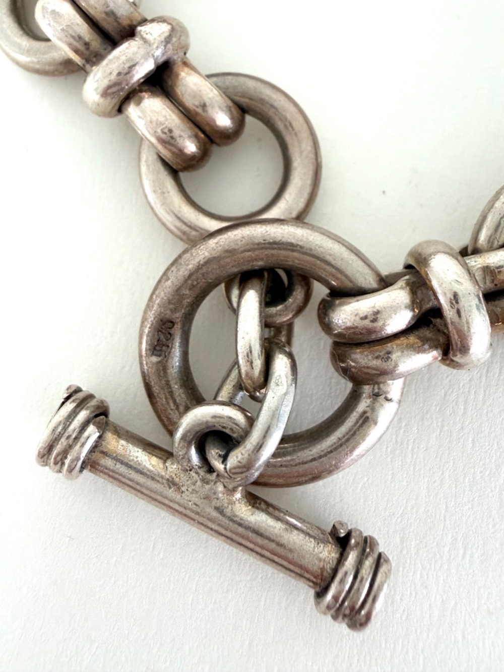 Sundance Heavy 925 Sterling Double Link Chunky Toggle Bracelet 58g 7.5" - Picture 5 of 7